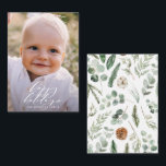 budget minimal photo Christmas holiday Card<br><div class="desc">budget Modern minimal foliage happy holidays script holiday Christmas card. Hand painted eucalyptus,  minimal foliage and modern rustic rattan wreath give this holiday card a luxurious feel. In classy greens,  browns and greys.</div>