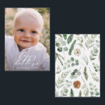 budget minimal photo Christmas holiday Card<br><div class="desc">budget Modern minimal foliage happy holidays script holiday Christmas card. Hand painted eucalyptus,  minimal foliage and modern rustic rattan wreath give this holiday card a luxurious feel. In classy greens,  browns and greys.</div>