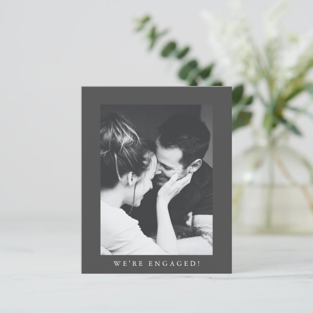 Budget Minimalist 2 Photo Engagement Announcement (Standing Front)