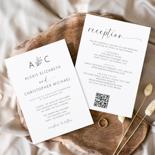Budget Minimalist All In One Wedding QR Code (Creator Uploaded)