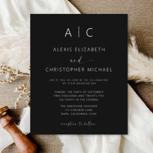 Budget Minimalist Modern Calligraphy Wedding Flyer