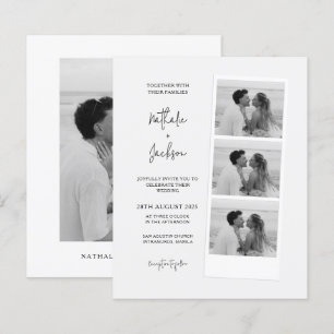 BUDGET Minimalist Photo Strip Script Wedding
