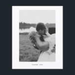 Budget Minimalist Photo Thank You Card<br><div class="desc">******* THIS IS NOT A STANDARD-SIZE THANK YOU CARD. NO ENVELOPES INCLUDED. FOR CARD STOCK, THICKER CARDS, CHECK OUT OUR COLLECTION FOR NORMAL THANK YOU CARDS AND OTHER MATCHING ITEMS. This flyer does not include envelopes, paper flyer version. Save money on thank you cards with this small invitation. ******* Minimalist...</div>