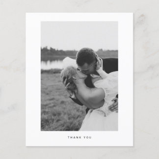 Budget Minimalist Photo Thank You Card