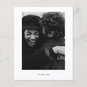 Budget Minimalist Photo Thank you Postcard Flyer