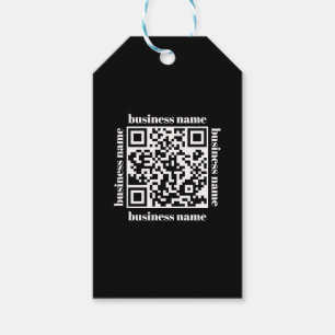 budget minimalist QR Code Business Keychain Gift Tags