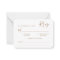 BUDGET Minimalist Script Gold RSVP Wedding