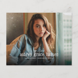 BUDGET Minimalist Typography Photo Graduation