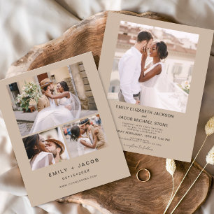 Budget Minimalist Wedding Terracotta Four Photo