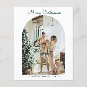 BUDGET Modern 5 Photo Green Merry Christmas Arch