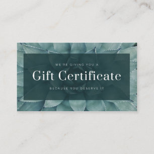 Budget Modern Business Gift Certificate Voucher
