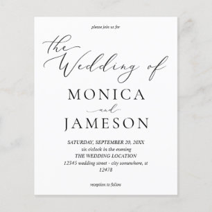 Budget Modern Calligraphy V2 Wedding Flyer