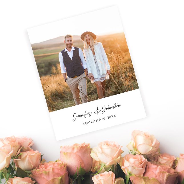 Budget Modern Chic Photo Verti W Save the Date V2 Flyer (Creator Uploaded)