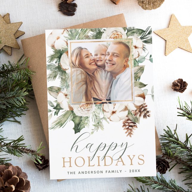 Budget Modern Christmas Photo Card  (Creator Uploaded)