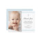Budget Modern Elegance Boys Baptism Thank You Card