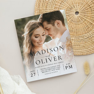 Budget Modern Elegant Classic 2 Photo Wedding
