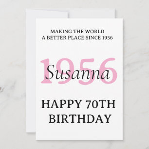 Budget Modern Elegant surprise 70th birthday gift Invitation