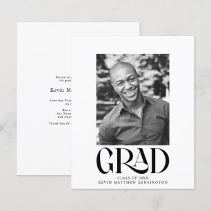 Budget Modern Graduation Party Announcement