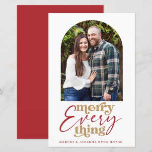 Budget Modern Merry Everything Arch Holiday Photo 
