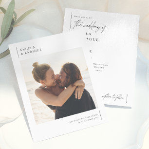 Budget Modern & Minimalist Romantic Photo Wedding