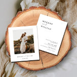 Budget Modern Photo Boho Wedding Invitation<br><div class="desc">Budget Modern Photo Boho Wedding Invitation</div>