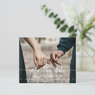Budget Modern Photo Elegant Script Save the Date