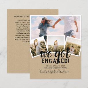 BUDGET Modern PHOTO ENGAGEMENT Announcement