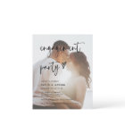 Budget Modern Photo Engagement Party Invitation
