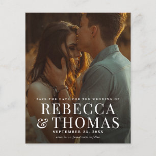 Budget Modern Photo Overlay Wedding Save the Date