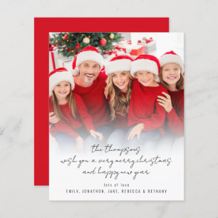BUDGET Modern Photo Script Merry Christmas 