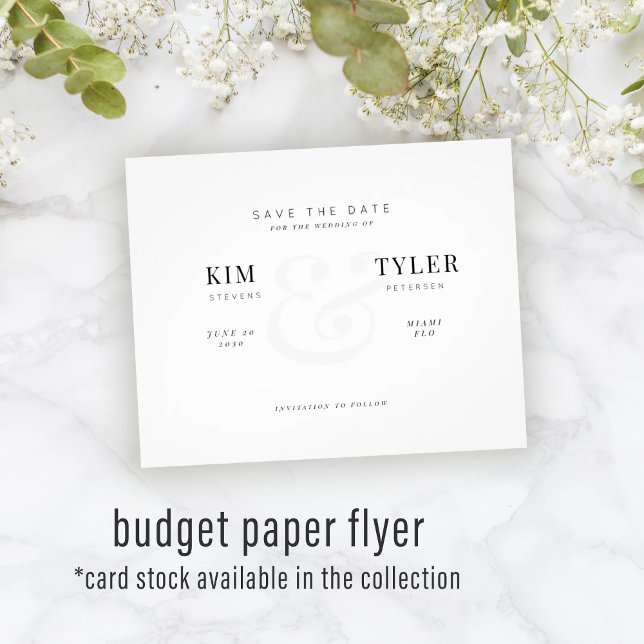 Budget modern QR CODE wedding save the date Flyer (Creator Uploaded)