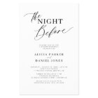 Budget modern script rehearsal dinner invitation
