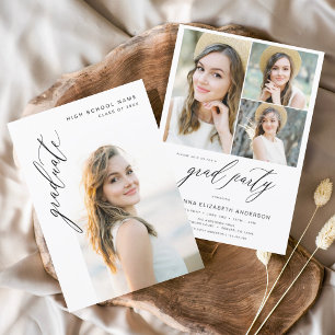 Budget Modern Trendy Photo Graduation Party