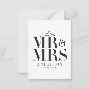 budget Modern typography wedding invitation