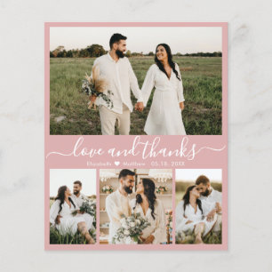 Budget Moderne Simple Photo Mariage Carte de remer
