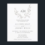 Budget Monogram Floral Wedding Invitation Flyer<br><div class="desc">This timeless,  romantic design features a floral bouquet with soft colours and botanical accents. All aspects of this design can be edited (font,  text size,  or floral accents moved/removed) to fit your needs. Please contact me if you need help with this design.</div>
