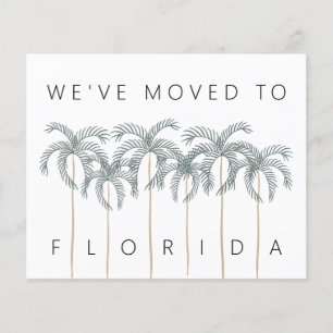 Budget Move to Florida Palm Trees Nouvelle carte d