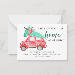 Budget Moved Christmas Tree Home Holiday Moving Card