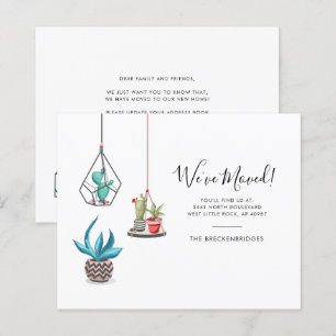 Budget Moving Address Announcement Boho Chic