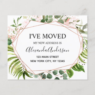 Budget Moving Announcement Eucalyptus Greenery Flyer