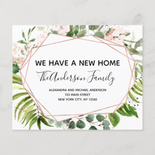 Budget Moving Announcement Eucalyptus Greenery Flyer