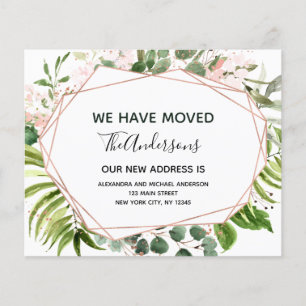Budget Moving Announcement Eucalyptus Greenery Flyer