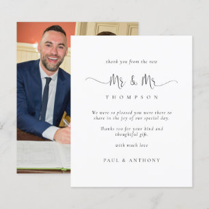 Budget Mr Mr Script Photo Gay Wedding Thanks