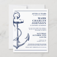 Budget Nautical Anchor Navy Retirement