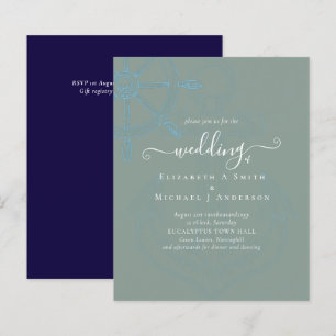 BUDGET  Nautical Ships Wheel Wedding
