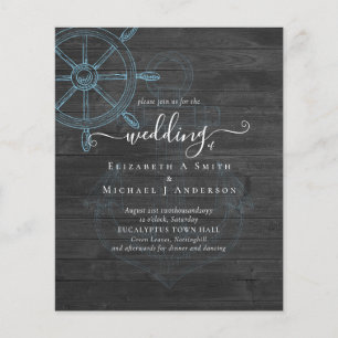 BUDGET  Nautical Ships Wheel Wedding