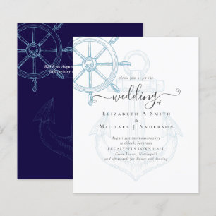 BUDGET  Nautical Ships Wheel Wedding