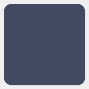 BUDGET Navy Blue Monochrome WEDDING Square Sticker