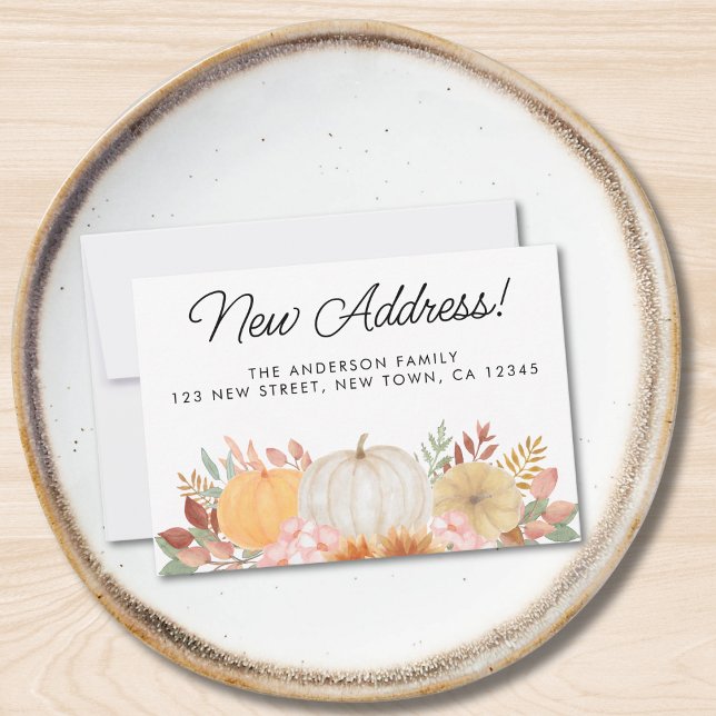 Budget New Address Moving Announcement Mini Card (Creator Uploaded)