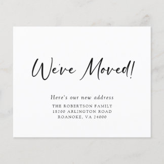 Budget New Address Watercolor Mailbox Moving Card